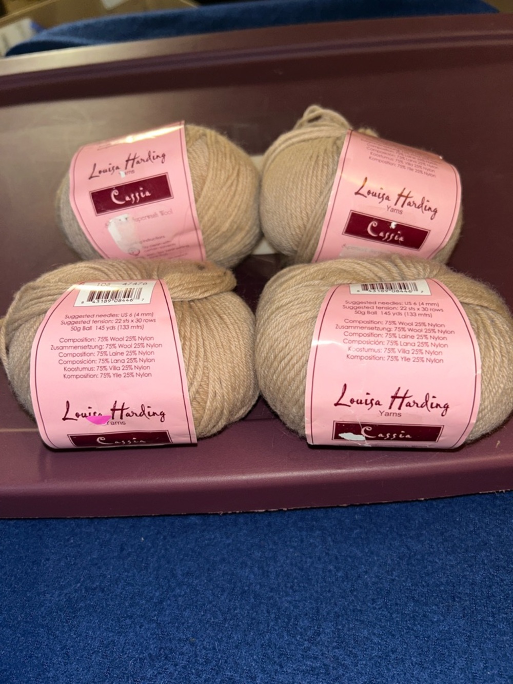 Louisa Harding Cassia Yarn - Beige Taupe (4 Balls)